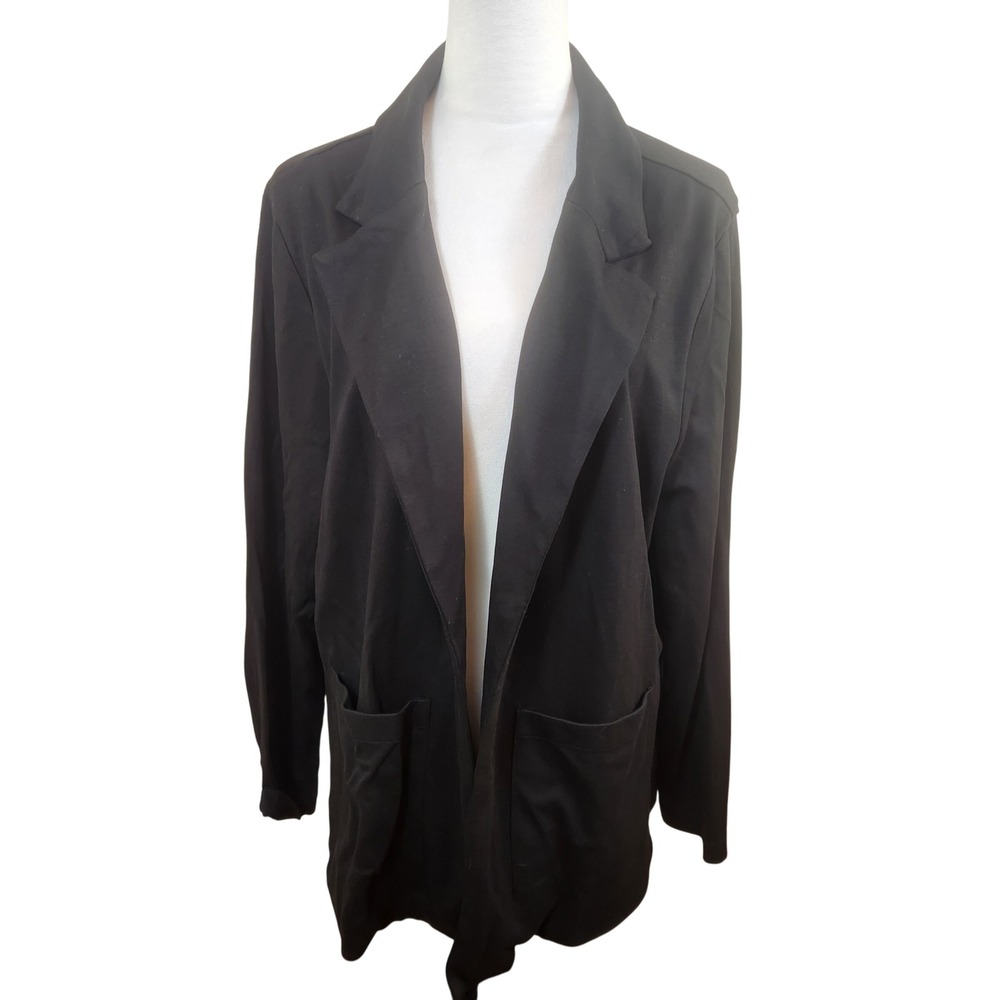 LuLaRoe Jenny Black Blazer  Houndstooth‎ Lined Jacket Womens XL Minimalist NWT
